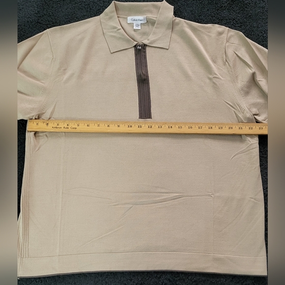 Calvin Klien Silk Blend Polo Mens Xl NWOT - Picture 7 of 9